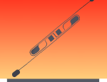 A single 2-pi bolometer element absorbing radiation